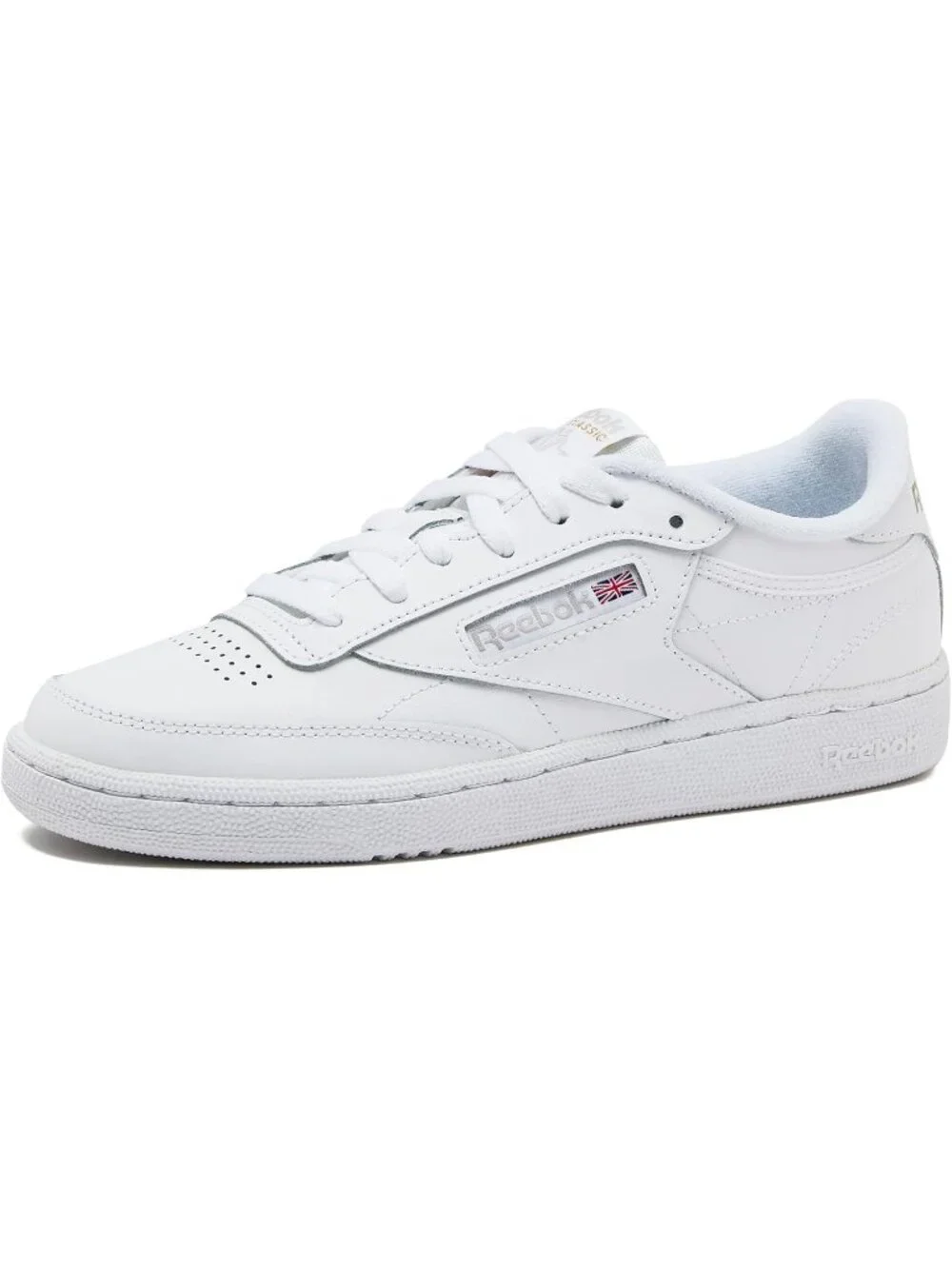 Women's White 1 Reebok C 85 Lightweight Slip On Comfortable Casual Sneakers
